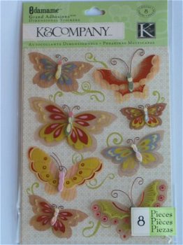 k&company grand adhesions Edamame butterfly papillon - 1