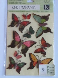 k&company  grand adhesions engraved garden butterfly