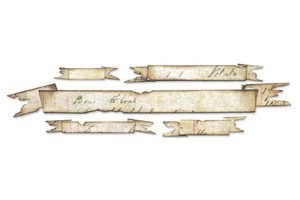 TH alternation decorative strip tattered banners - 1