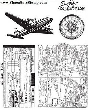 tim Holtz stampers anonymous air travel - 1