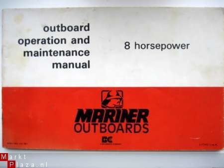 70005 Mariner outboard model 8 horsepower - 1