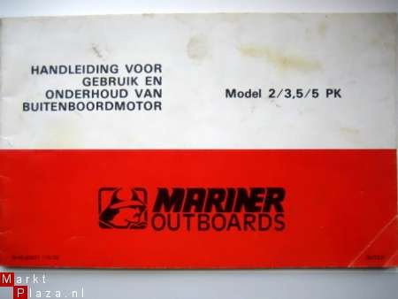 70004 Mariner buitenboordmotor model 2/3.5 - 5 pk - 1
