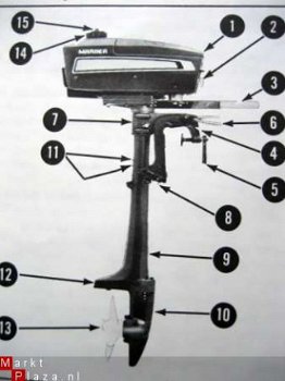 70004 Mariner buitenboordmotor model 2/3.5 - 5 pk - 1