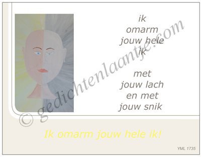 Schilderij YL S2: Ik omarm je hele ik. - 2