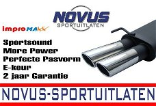 Novus Sportuitlaat Opel Corsa C 2x76mm SR-Design