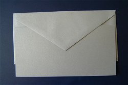 nr.5 KAART + ENVELOP zilver.