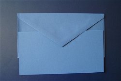 nr.3 KAART + ENVELOP blauw.