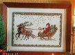 borduurpatroon 059 schilderij kerstman in arreslee - 1 - Thumbnail
