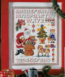borduurpatroon 547 kerstmerklap