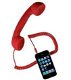 Retro Handset voor Mobiele telefoons en Tablets, Rood, Nieuw - 1 - Thumbnail