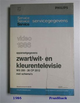 [1986] Schema’s en gegevens Z/W en KTV, Philips - 1
