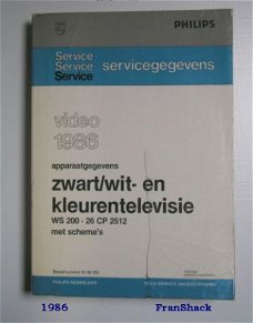 [1986] Schema’s en gegevens Z/W en KTV, Philips