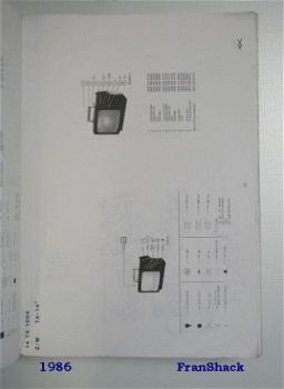 [1986] Schema’s en gegevens Z/W en KTV, Philips - 4