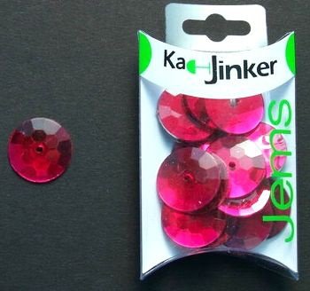 SALE! NIEUW 15 Ronde facet fuchsia jems van Ka-Jinker - 1