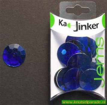 SALE! NIEUW 15 Ronde facet blauwe jems van Ka-Jinker - 1