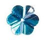 SALE! NIEUW 20 Grote facet Turquoise bloemen jems Ka-Jinker - 1 - Thumbnail