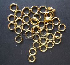 splitringetjes goud 4 mm : 50 voor 0,25