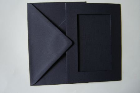 nr.136 Kaart karton met envelop blauw vierkant / pass.t - 1