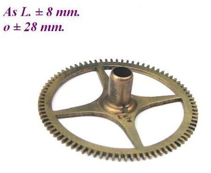 === Uurrad Franse pendule / regulateur = oud === 13760 - 1