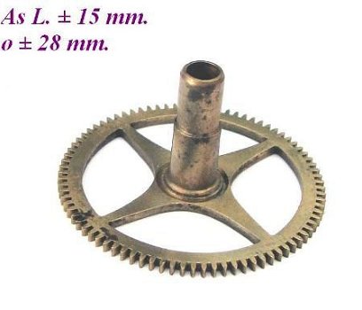 === Uurrad Franse pendule / regulateur = oud === 13759 - 1