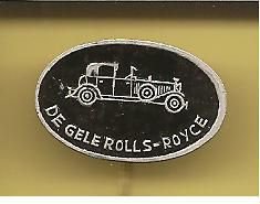 de gele Rolls Royce auto speldje ( A_138 ) - 1