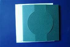 nr.137 open klapkaart karton met envelop [groen]