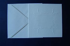 nr.144 kaart karton bloem met envelop [licht]