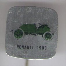 Renault 1903 blik auto speldje ( B_025 )
