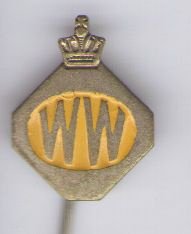 W.W. Wegenwacht kleine kroon speldje ( B_082 ) - 1