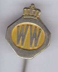 W.W. Wegenwacht grote kroon speldje ( B_083 ) - 1