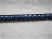 armband met edelsteen kralen chan luu style donkerblauwe edelstenen lapis blauw met ME lintje - 2 - Thumbnail