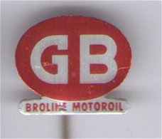 GB broline motoroil blik speldje ( B_154 )