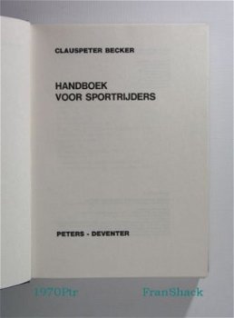 [1970] Handboek voor Sportrijders, Becker, Peters - 2