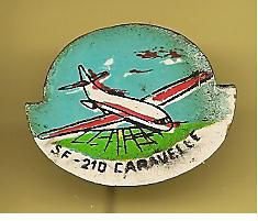 SF-210 Caravelle vliegtuig speldje ( C_044 ) - 1
