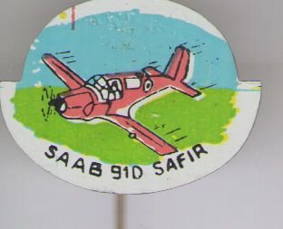 Saab 910 Safir blik vliegtuig speldje ( C_064 ) - 1