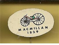 Macmillan 1839 blik fiets  speldje ( C_086 )