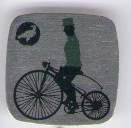 antieke fiets blik speldje ( C_166 ) - 1