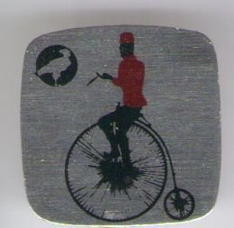 antieke fiets blik speldje ( C_167 ) - 1