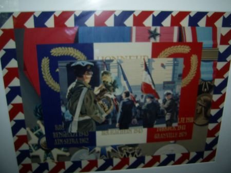 Franse veteranen poster in allu. lijst - 1