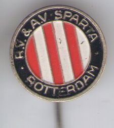 R.V.&A.V. Sparta rotterdam voetbal speldje ( Y_113 ) - 1