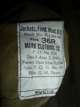 US Ike jacket WO2 - 1