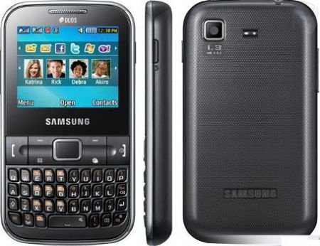 Samsung Chat 322 Dual Sim, Zwart, €75 - 1