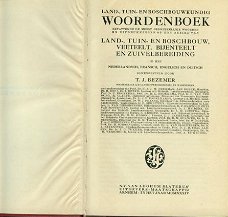 Bezemer, TJ; Land-, Tuin-, en Boschbouwkundig Woordenboek