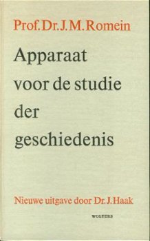 Romein, JM; Apparaat voor de studie der geschiedenis - 1