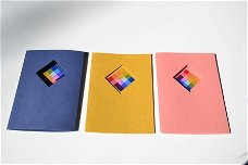 Luxe dubbele kaart met schilderij YL 3 "Color Square"