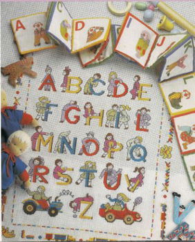 borduurpatroon 7190 kinderalfabet ABC - 1