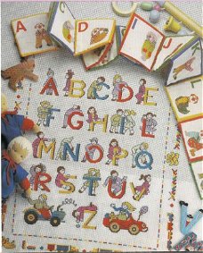 borduurpatroon 7190 kinderalfabet ABC