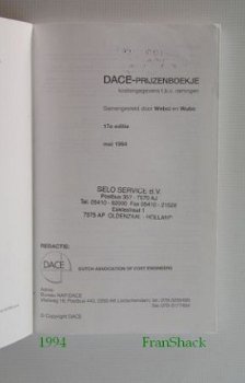 [1994] Kosten-ramingen prijzenboekje, Webci/Wubo, DACE - 2