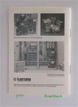 [1979] Kleine Formelsammlung, Info SWHE, Lenze - 6