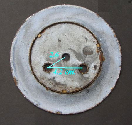 === Wijzerplaat = regulateur = Emaillé = oud === 14330 - Afbeelding 2